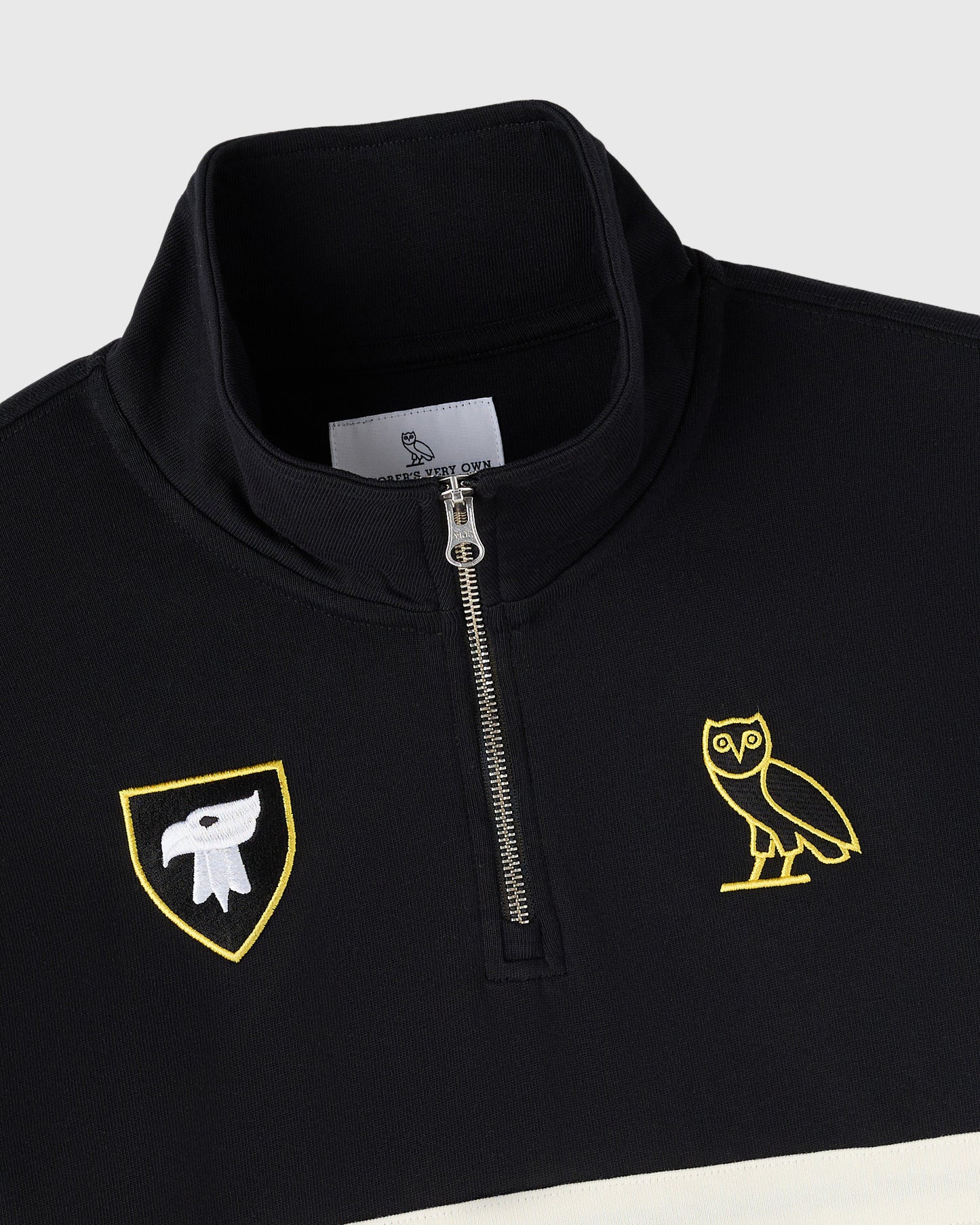 Pull rugby quart de zip Université Dalhousie – Noir
