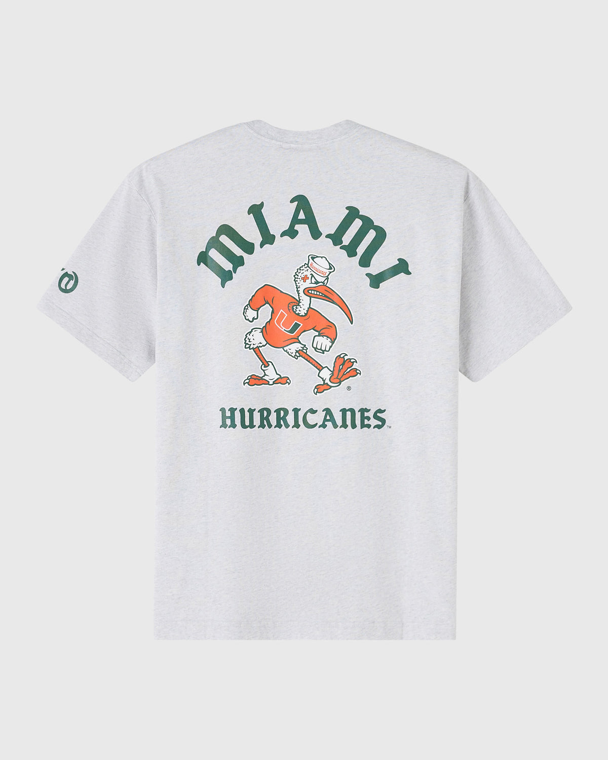 University of Miami Tee - Ash Heather Grey