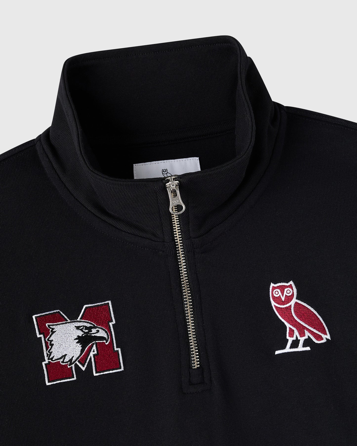 Chandail de rugby quart de zip McMaster University - Noir
