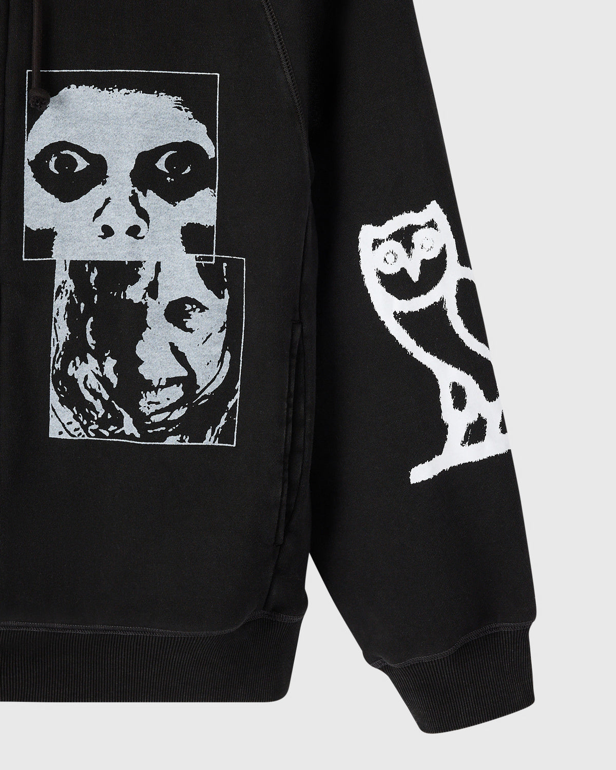 The Exorcist Test Print Full-Zip Hoodie - Garment Dye Black