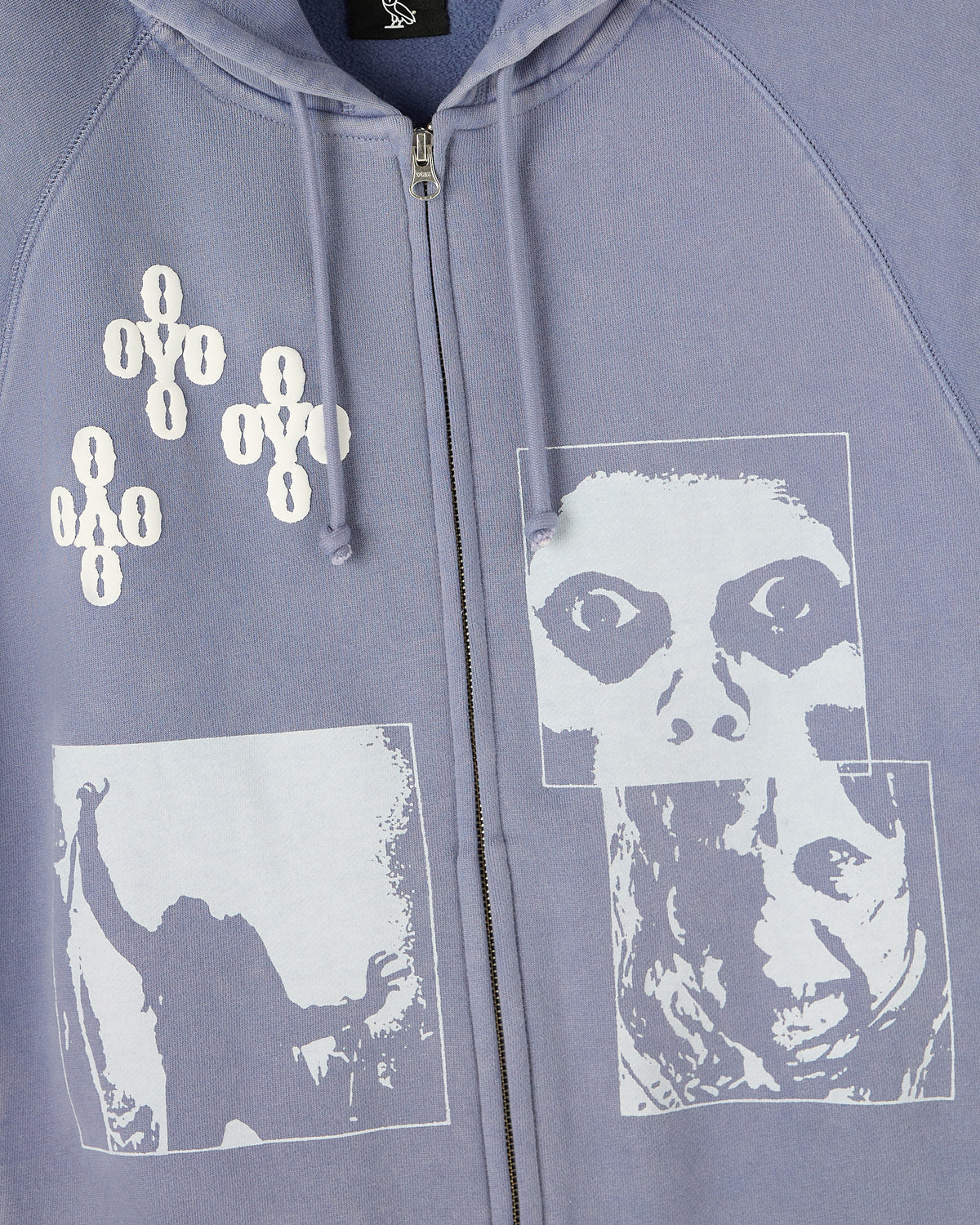 The Exorcist Test Print Full-Zip Hoodie - Granite Blue