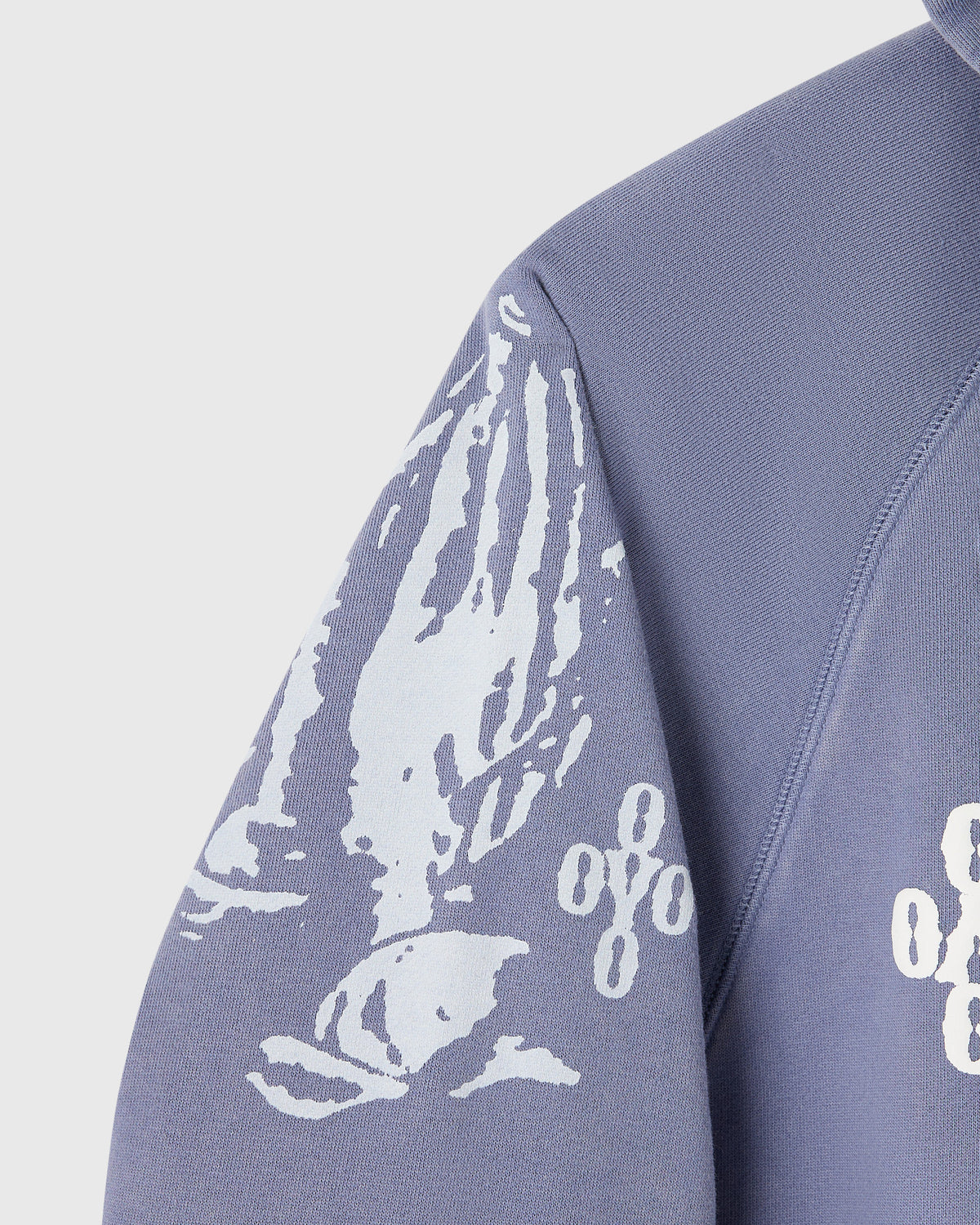 The Exorcist Test Print Full-Zip Hoodie - Granite Blue