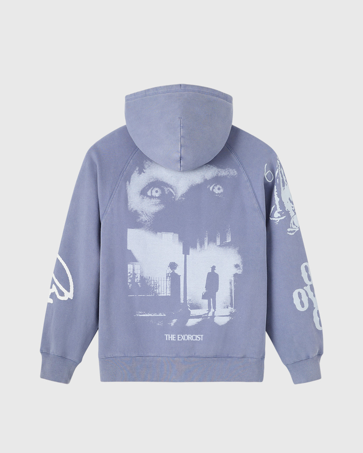 The Exorcist Test Print Full-Zip Hoodie - Granite Blue