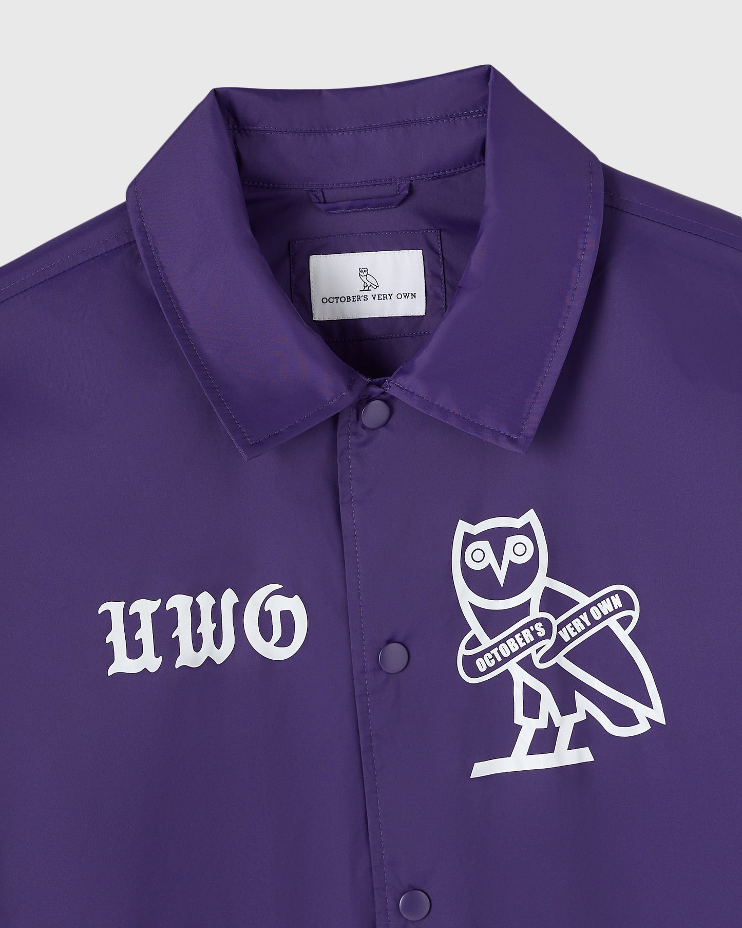 Veste d'entraîneur Western University - Violet