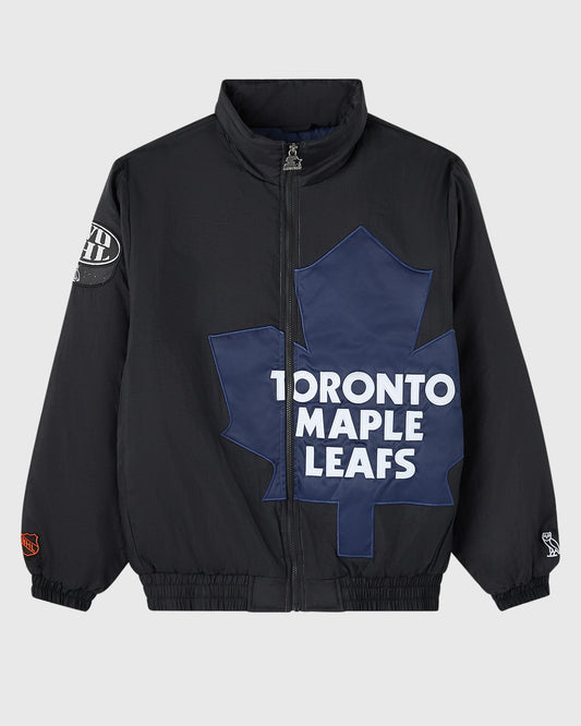 STARTER Big Logo Toronto Maple Leafs Jacket - Black