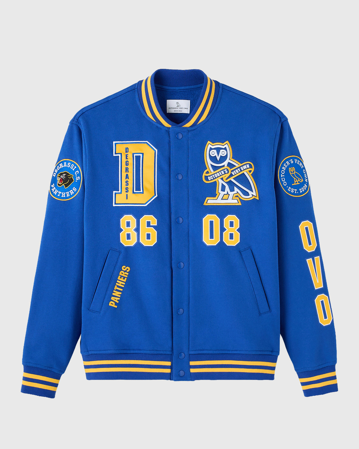 Degrassi Fleece Varsity - Royal Blue