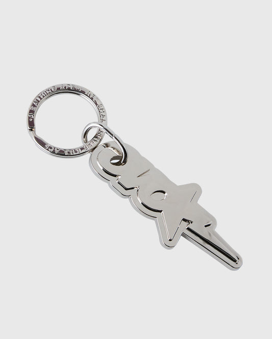 BAPE® OVO-Sta Metal Keychain - Silver