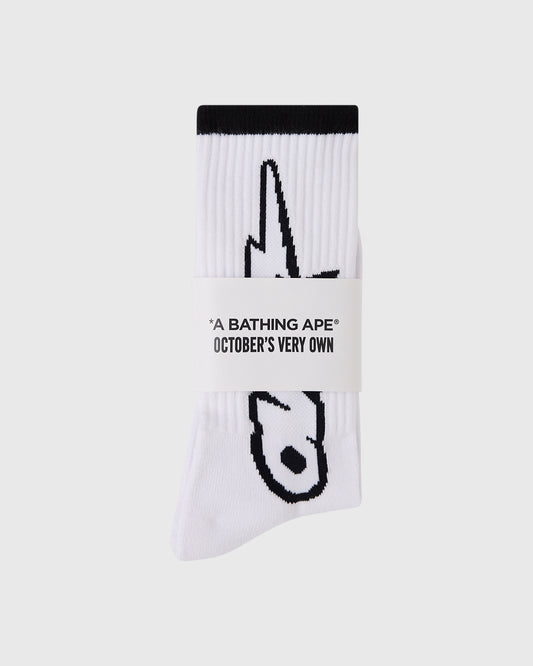 BAPE® OVO-Sta Athletic Sock - White