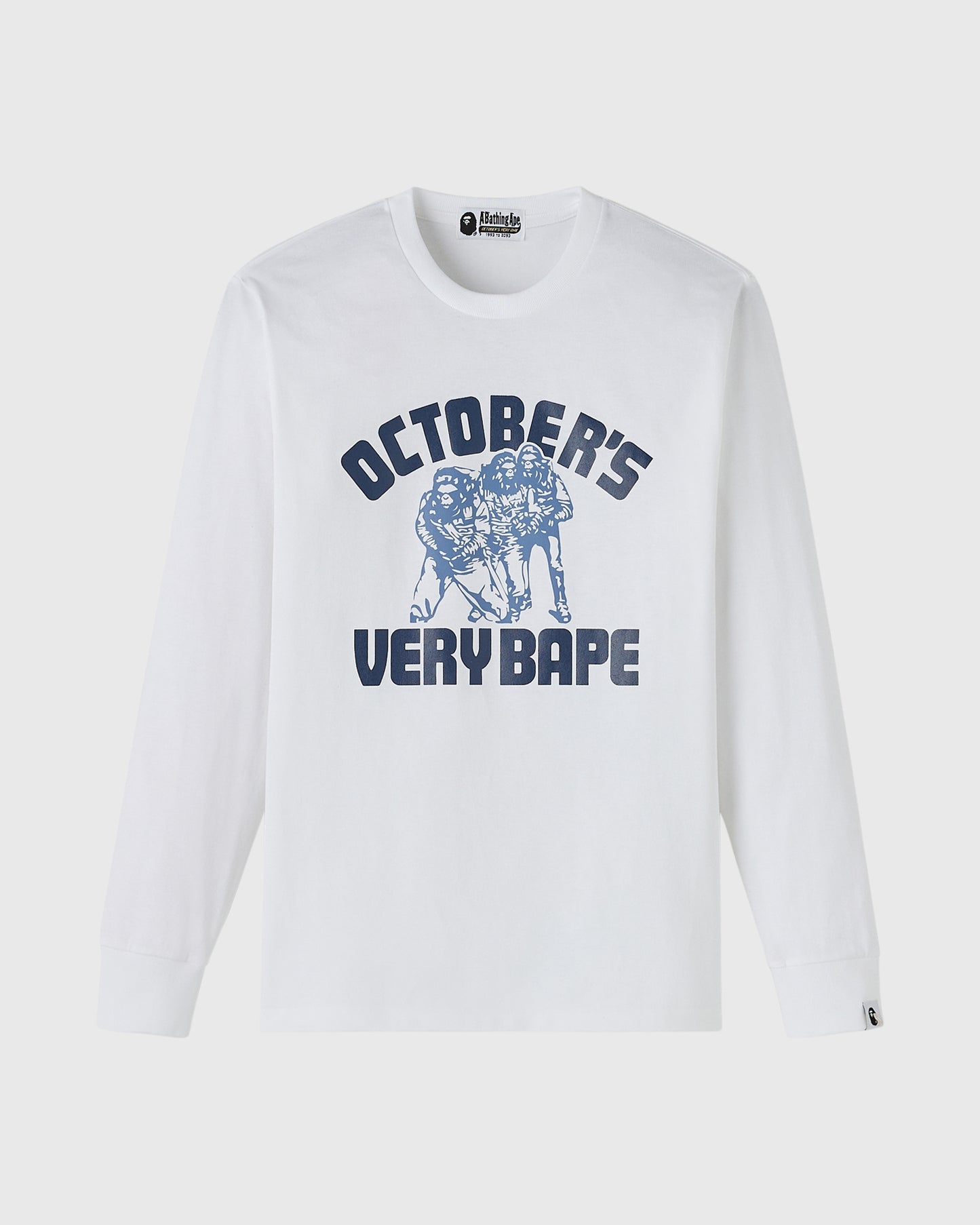 BAPE® Generals Long-Sleeve Tee - White