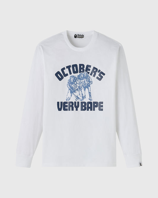 BAPE® Generals Long-Sleeve Tee - White