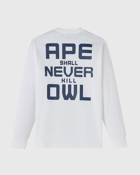 BAPE® Generals Long-Sleeve Tee - White