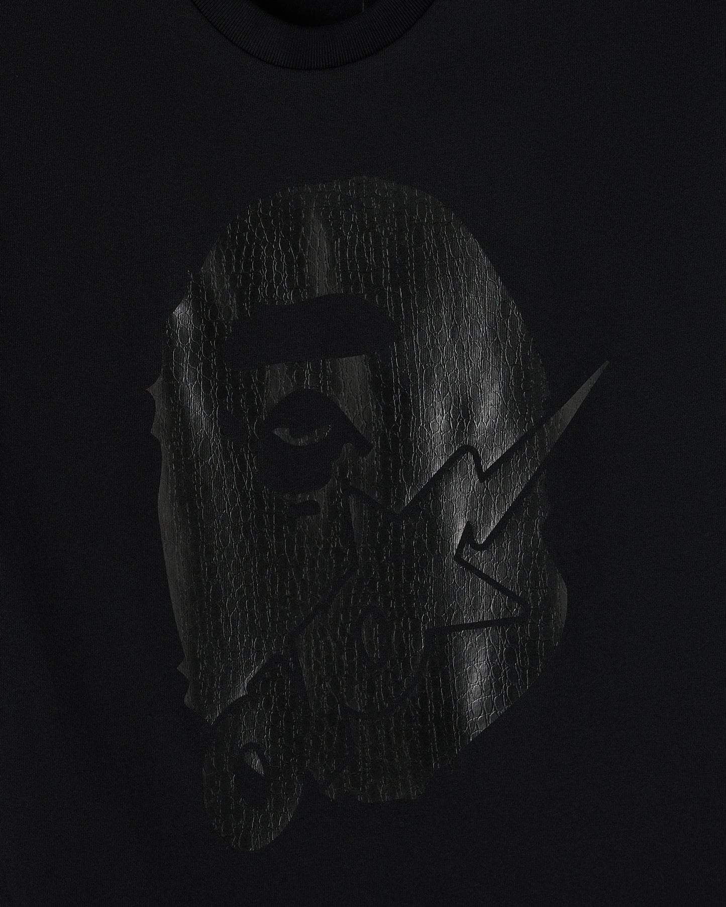 BAPE® OVO-Sta Crocodile Print Tee - Black