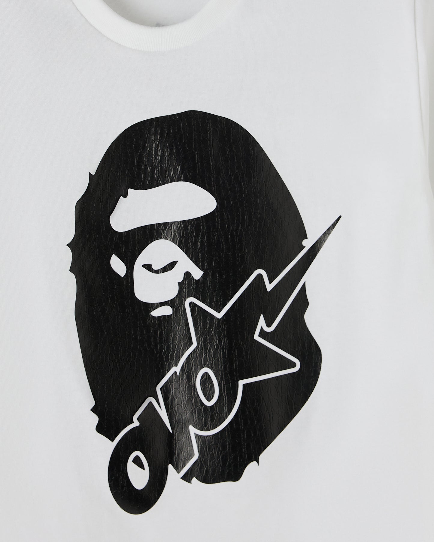 BAPE® OVO-Sta Crocodile Print Tee - White