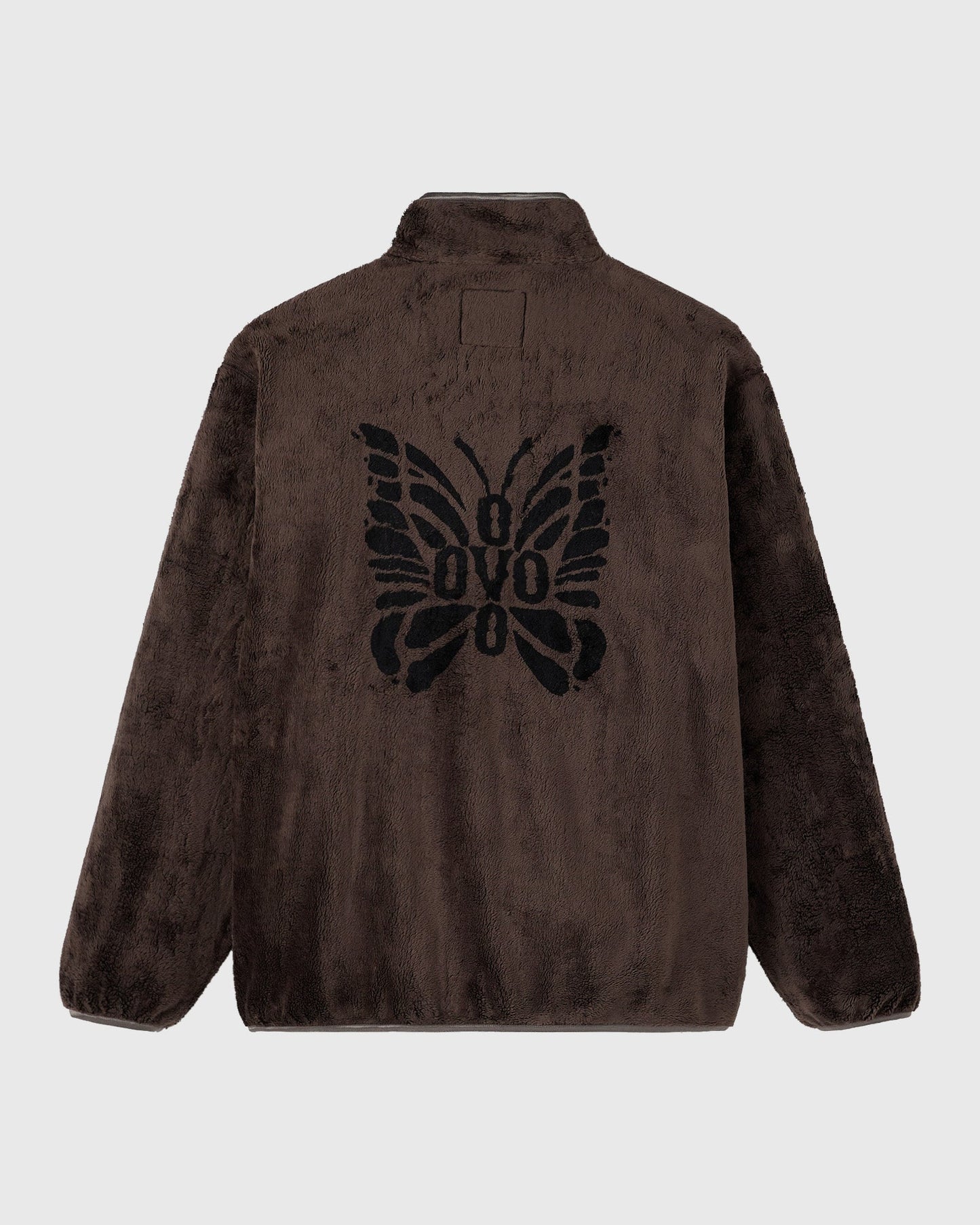 NEEDLES Sherpa Half-Zip Mockneck - Brown