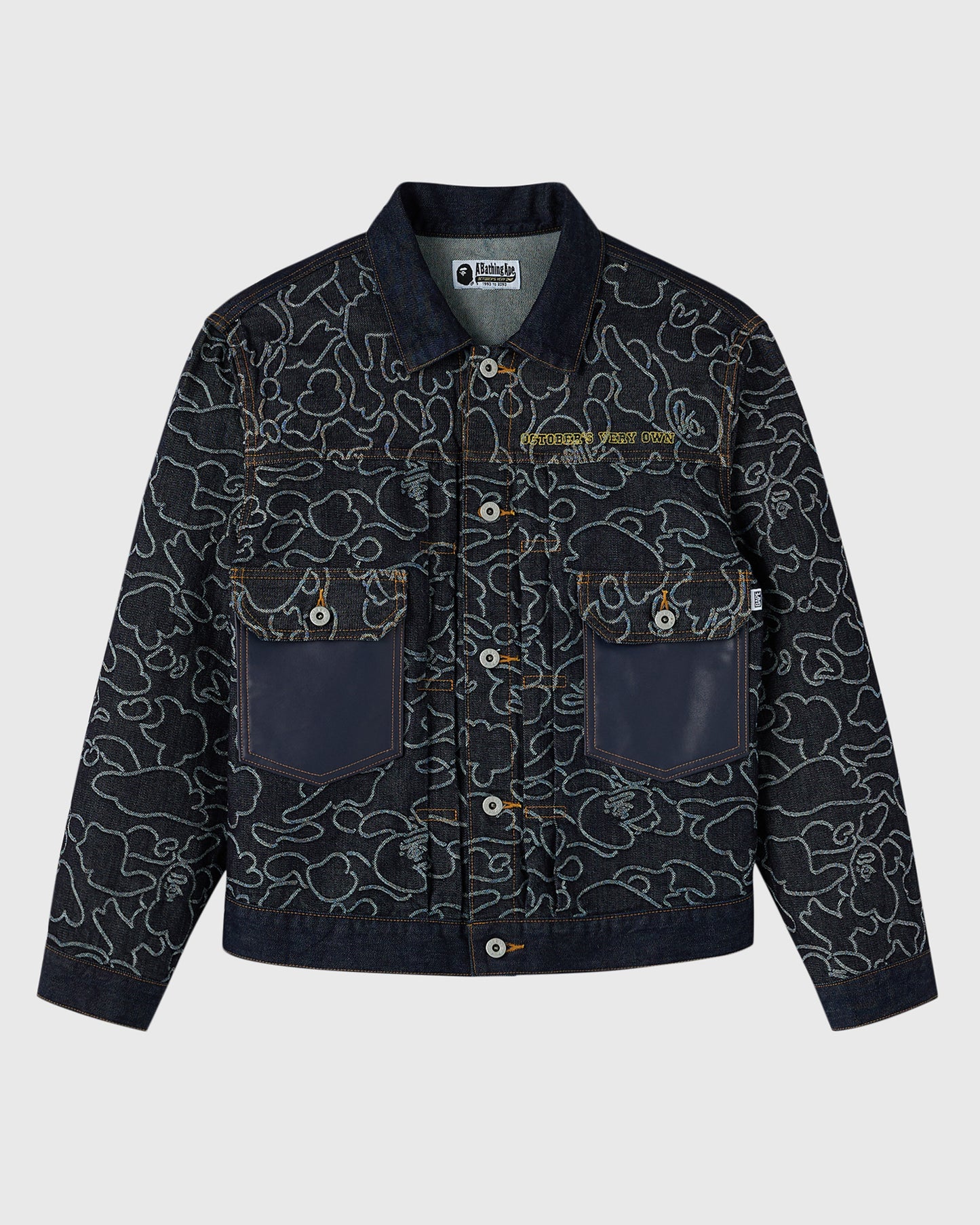 BAPE® Neon 1st Camo Denim Jacket - Indigo