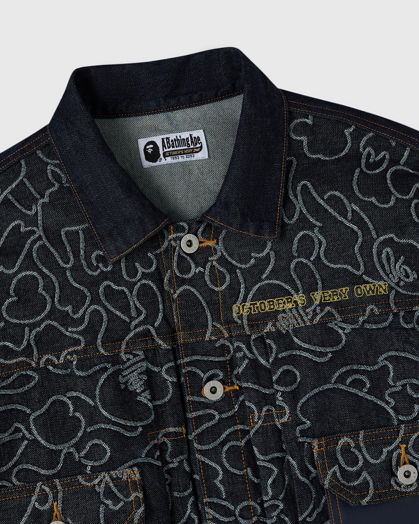 BAPE® Neon 1st Camo Denim Jacket - Indigo