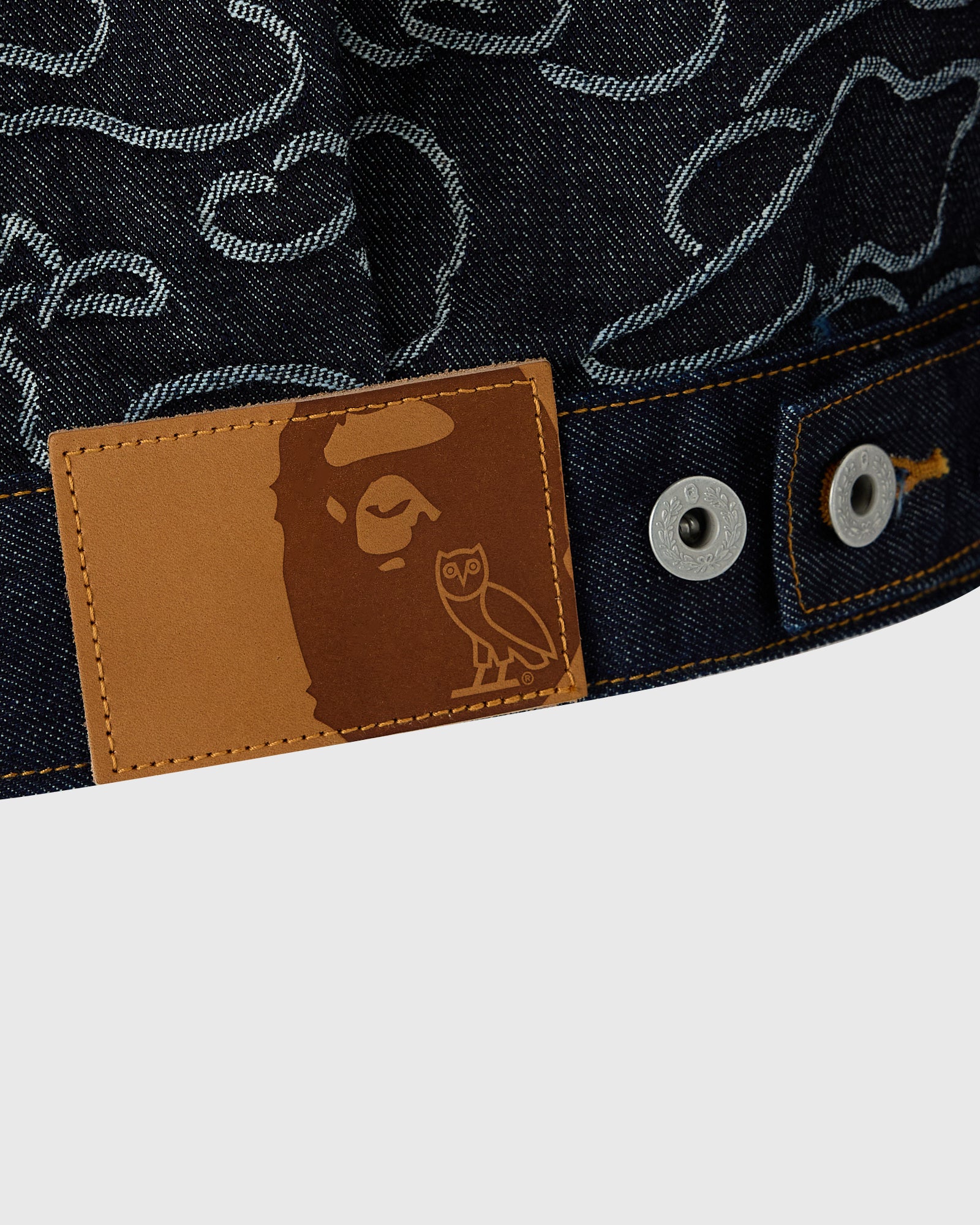 BAPE® Neon 1st Camo Denim Jacket - Indigo