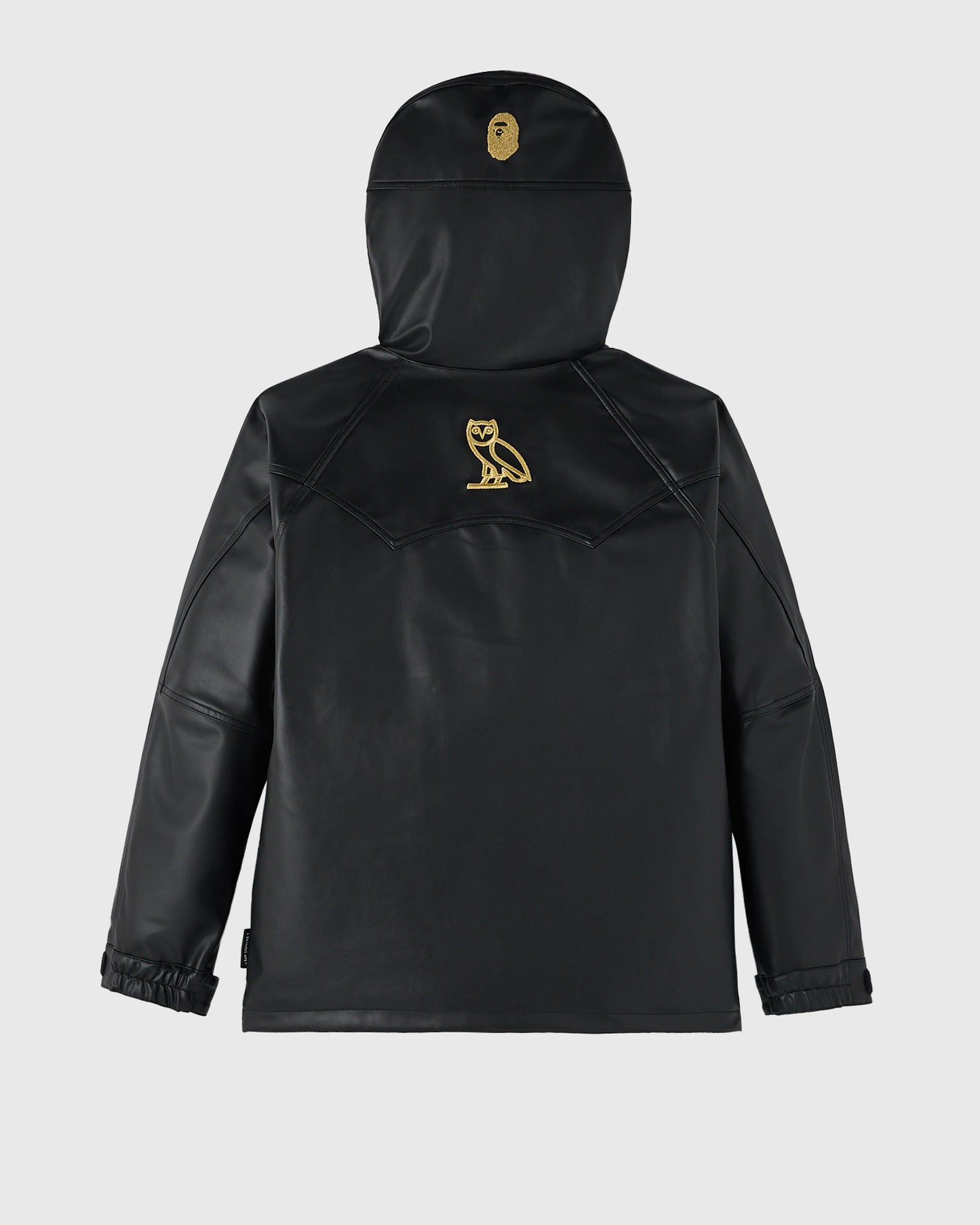 BAPE® Faux Leather Snowboard Jacket - Black