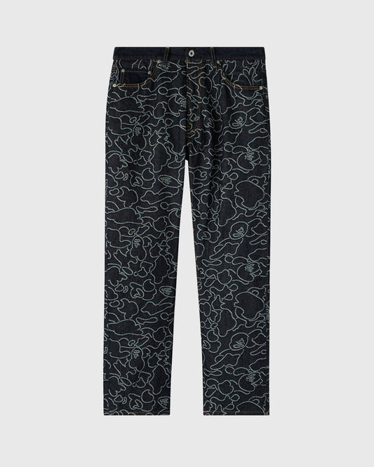 BAPE® Neon 1st Camo Denim Pant - Indigo