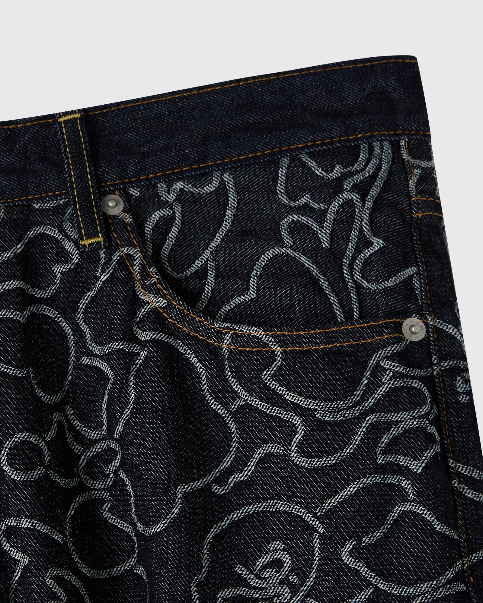 BAPE® Neon 1st Camo Denim Pant - Indigo