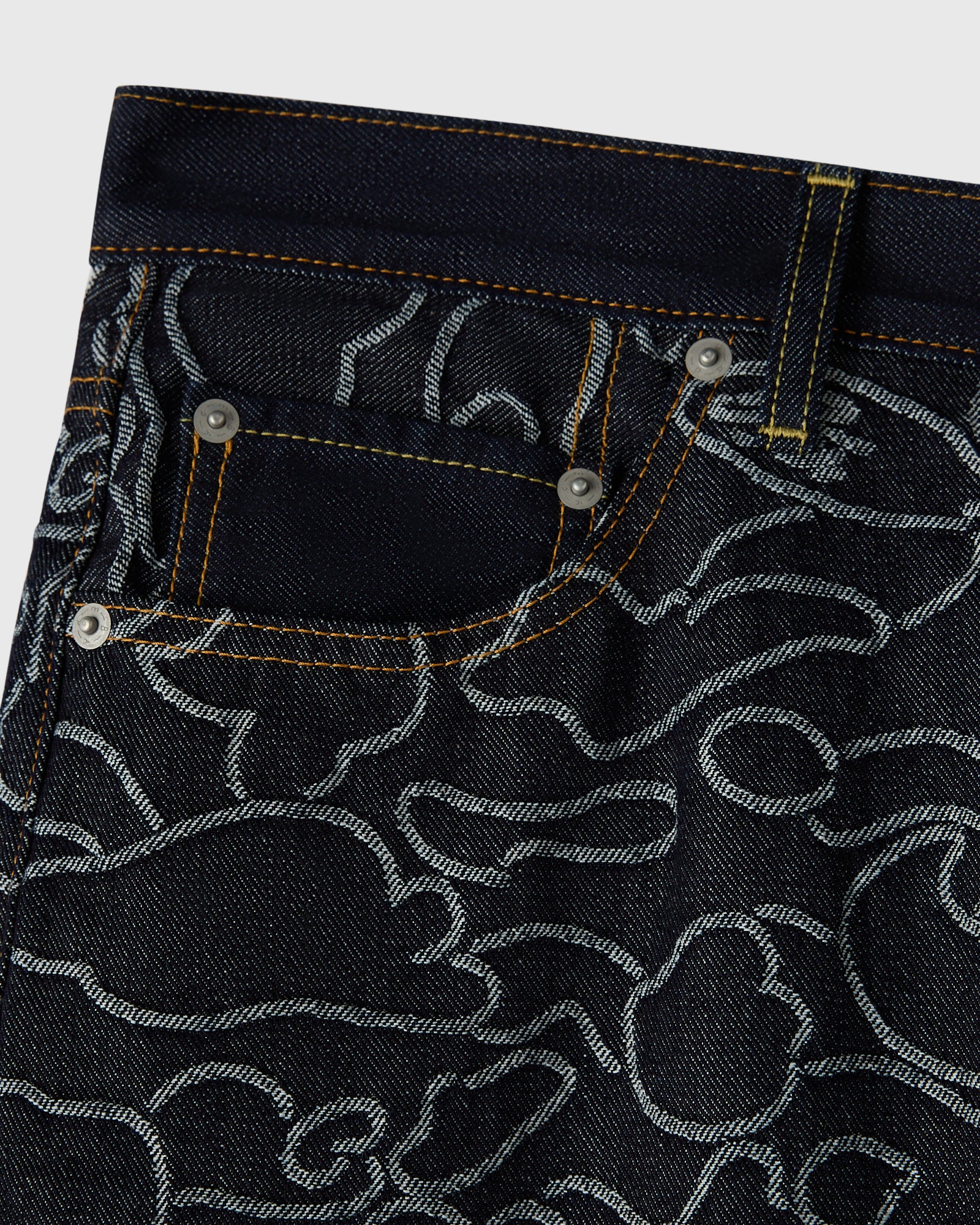 BAPE® Neon 1st Camo Denim Pant - Indigo