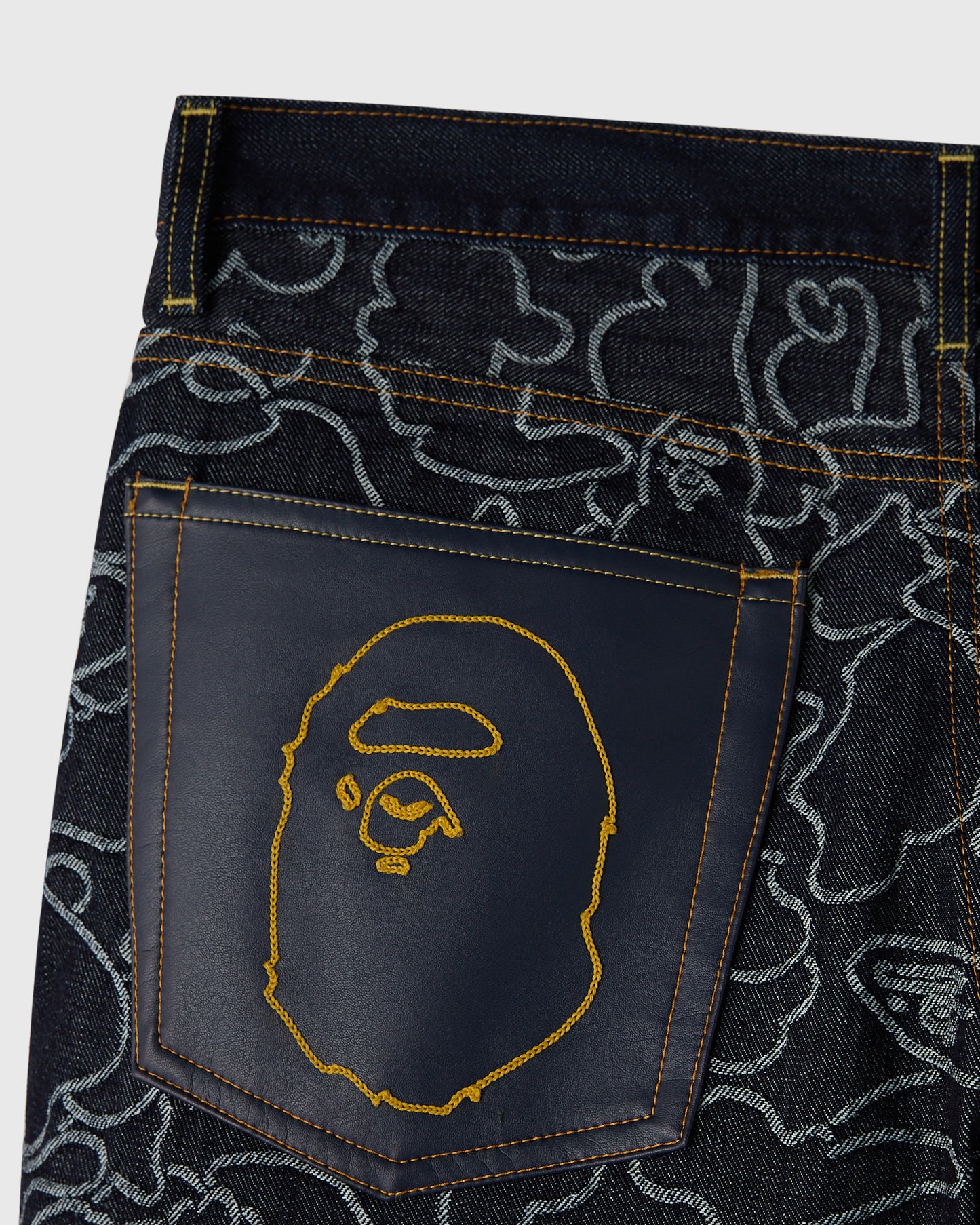 BAPE® Neon 1st Camo Denim Pant - Indigo