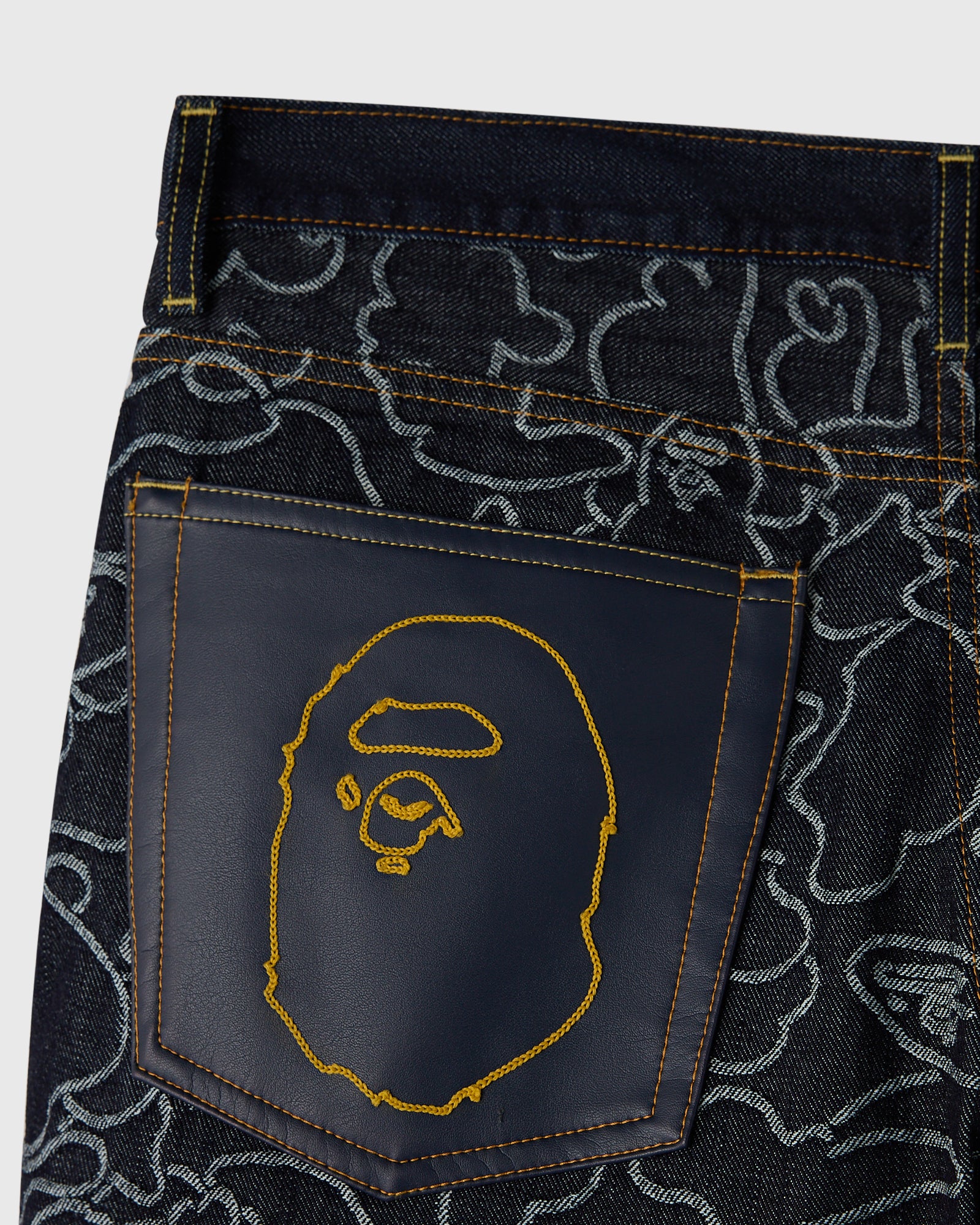 BAPE® Neon 1st Camo Denim Pant - Indigo