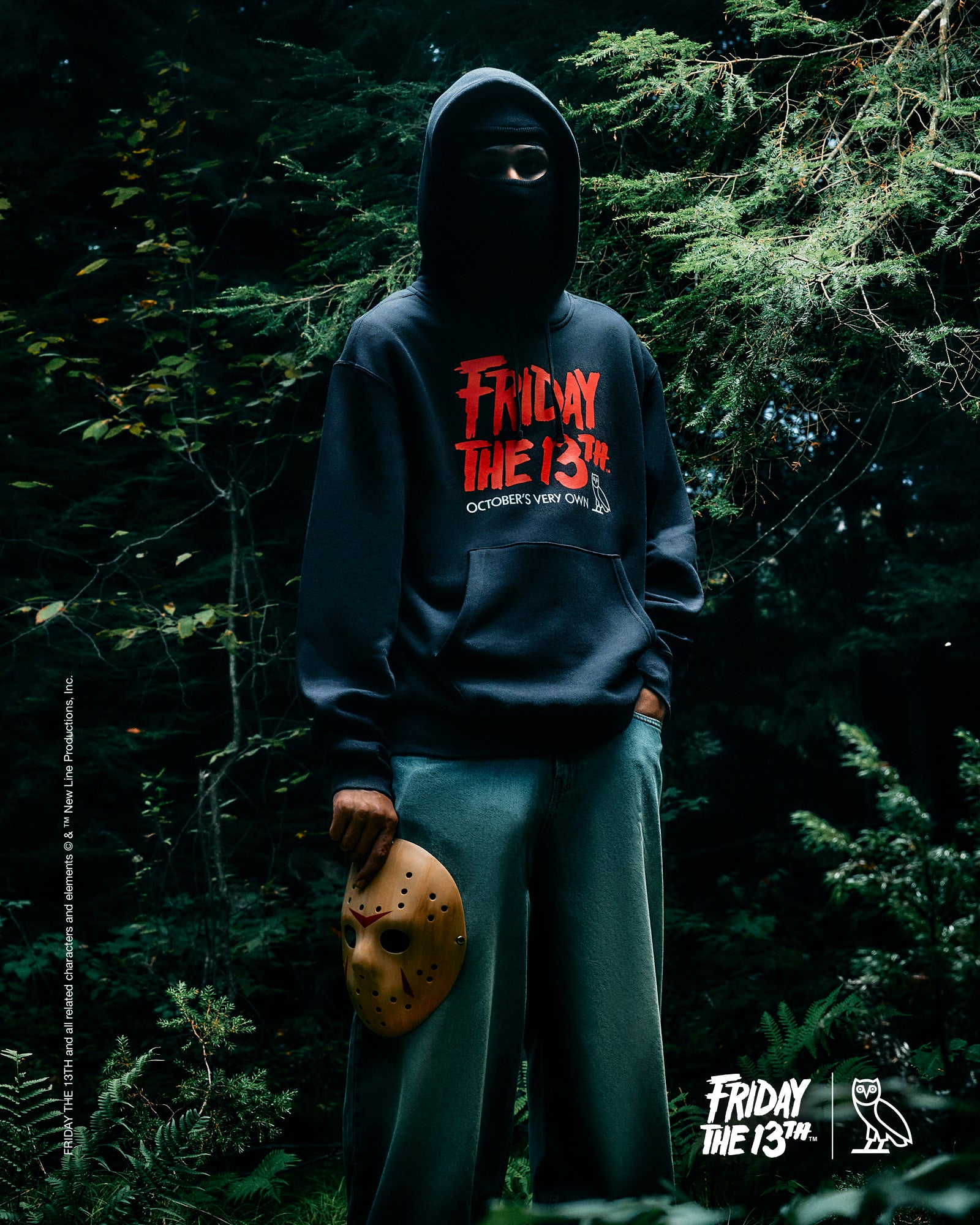 Person wearing a October's Very Own x Friday the 13th