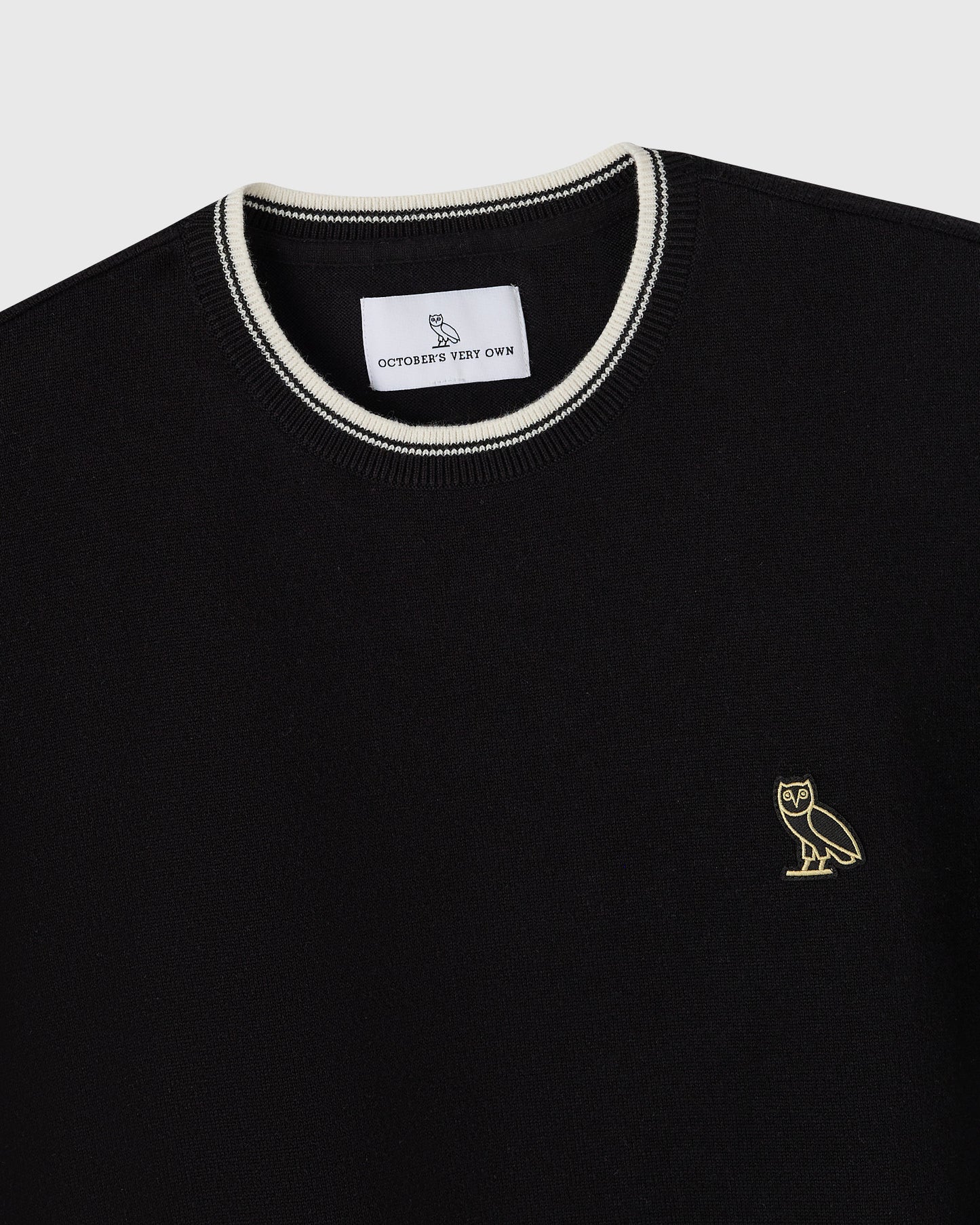 Classic Owl Sweater Tee - Black