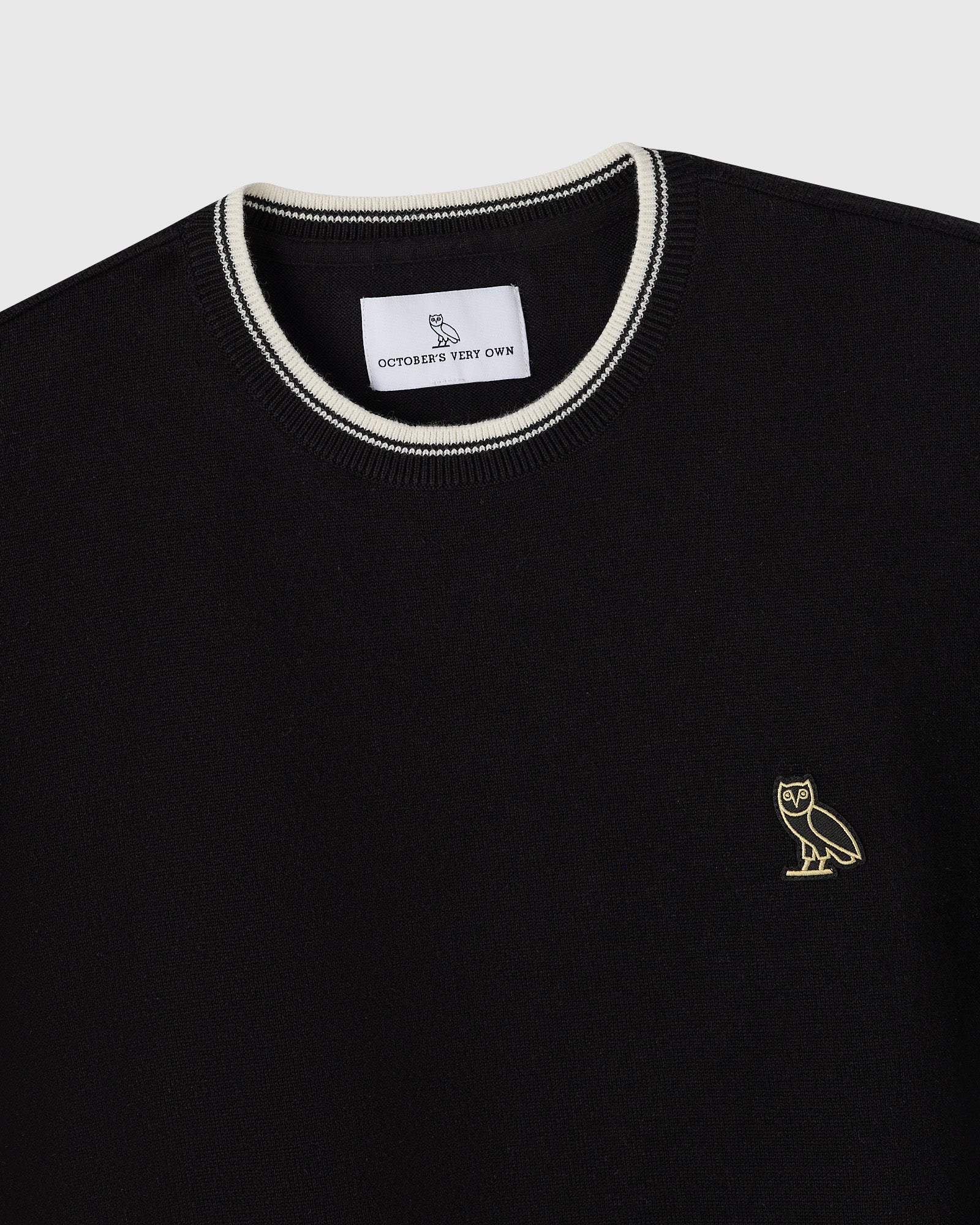 Classic Owl Sweater Tee - Black