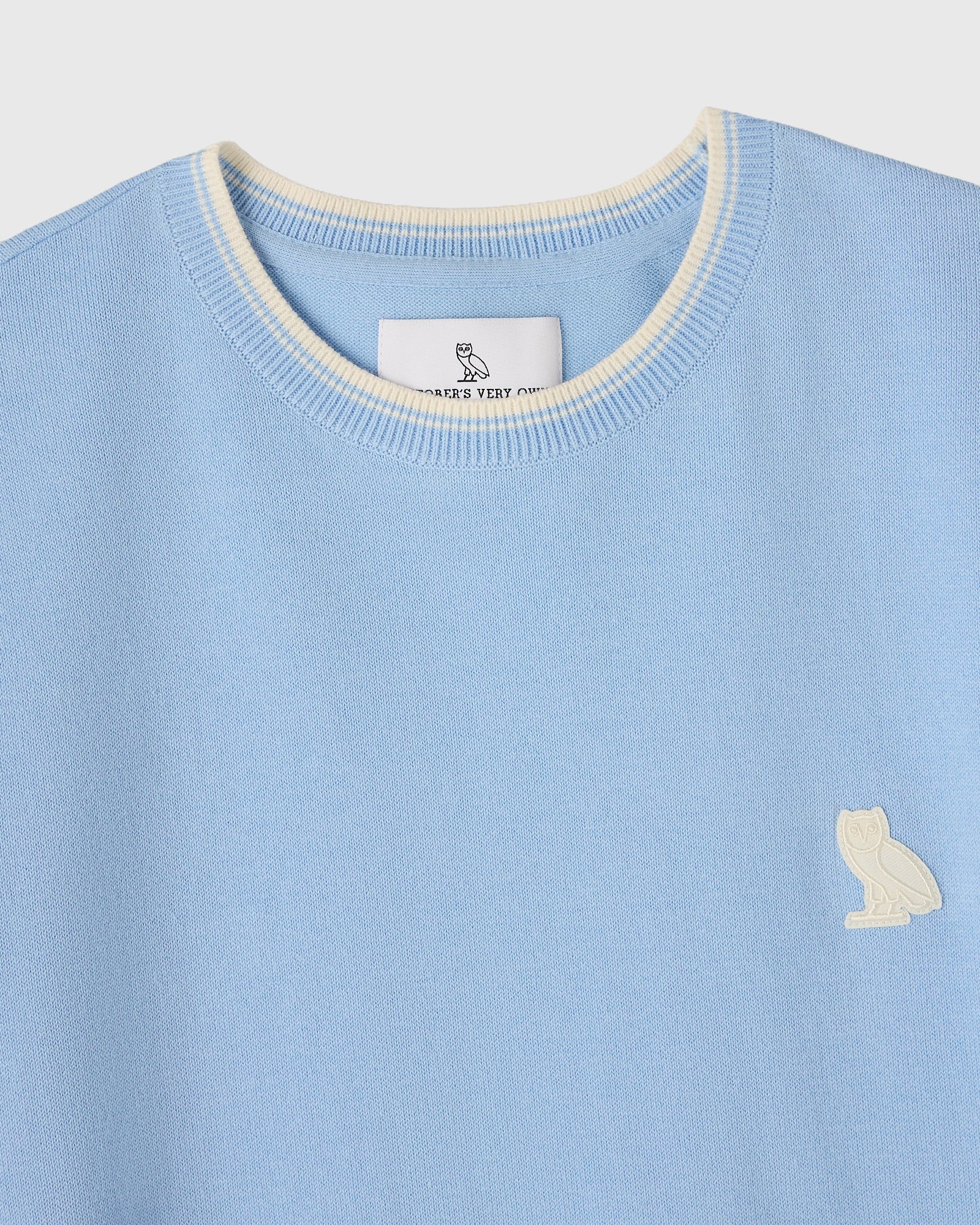 Classic Owl Sweater Tee - Light Blue