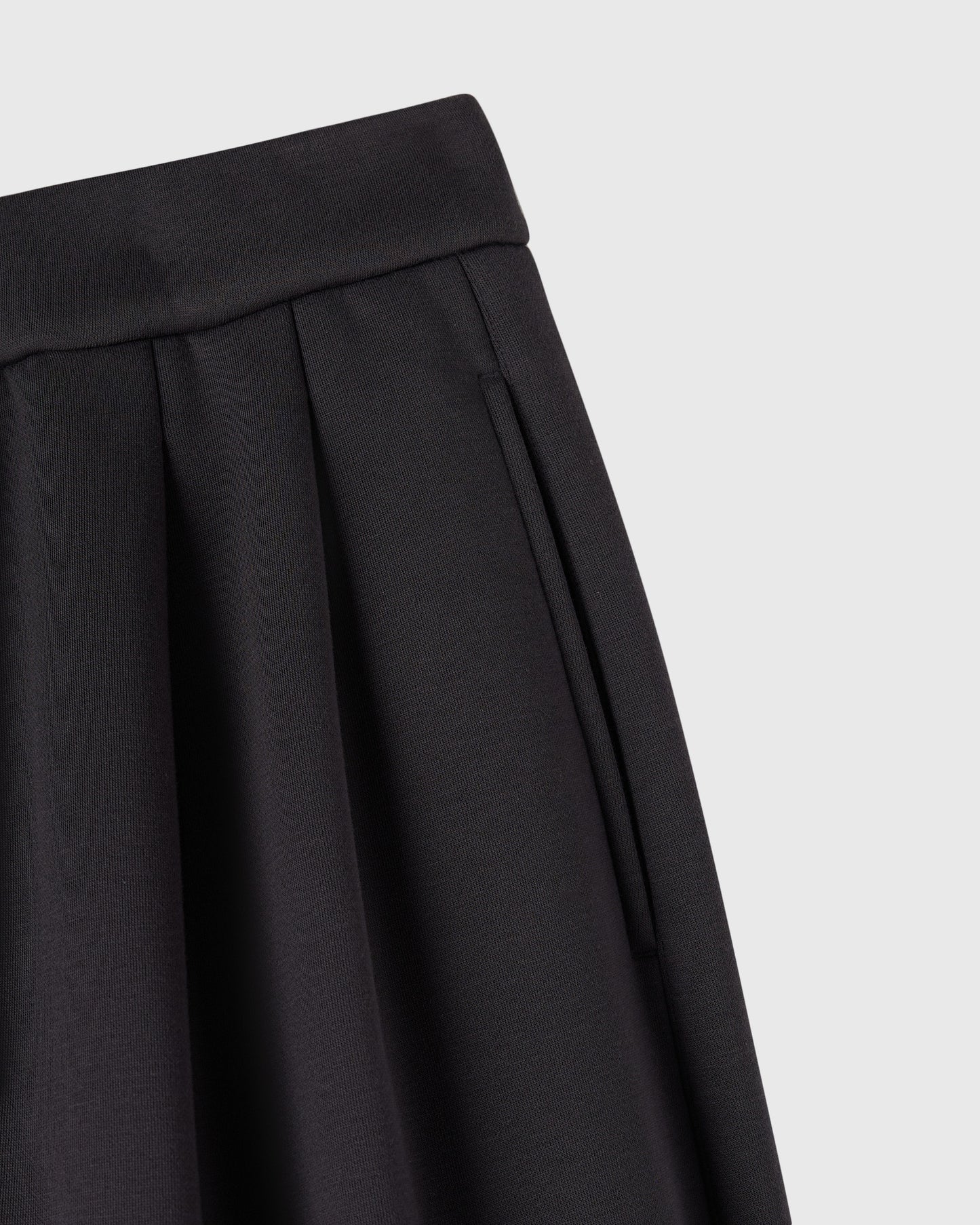 Luxe Fleece Pull-On Trouser - Pinstripe