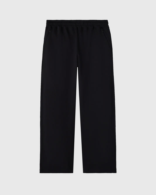 Double Knit Script Sweatpant - Black