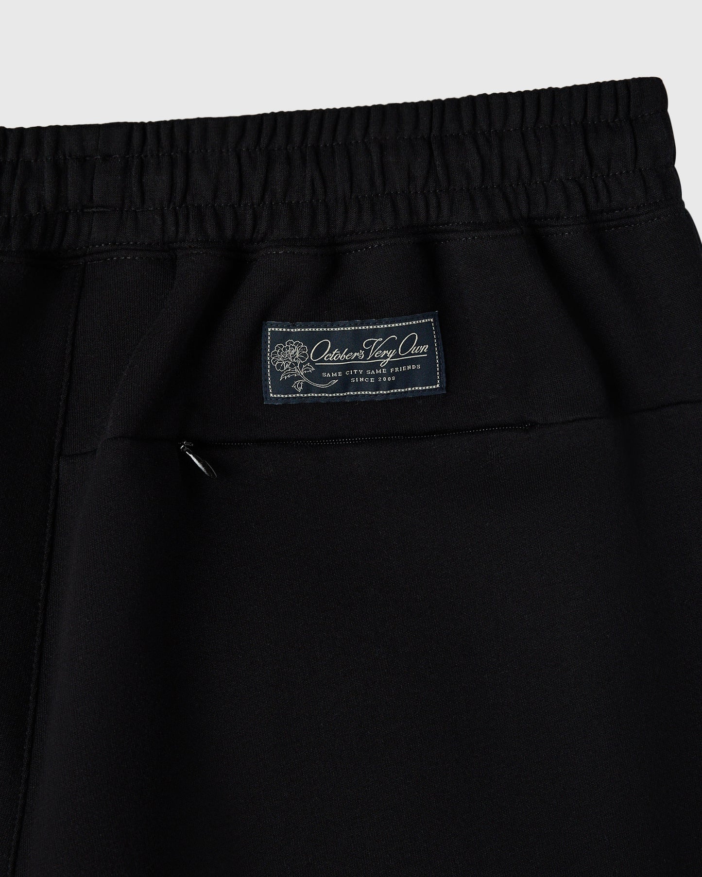 Double Knit Script Sweatpant - Black
