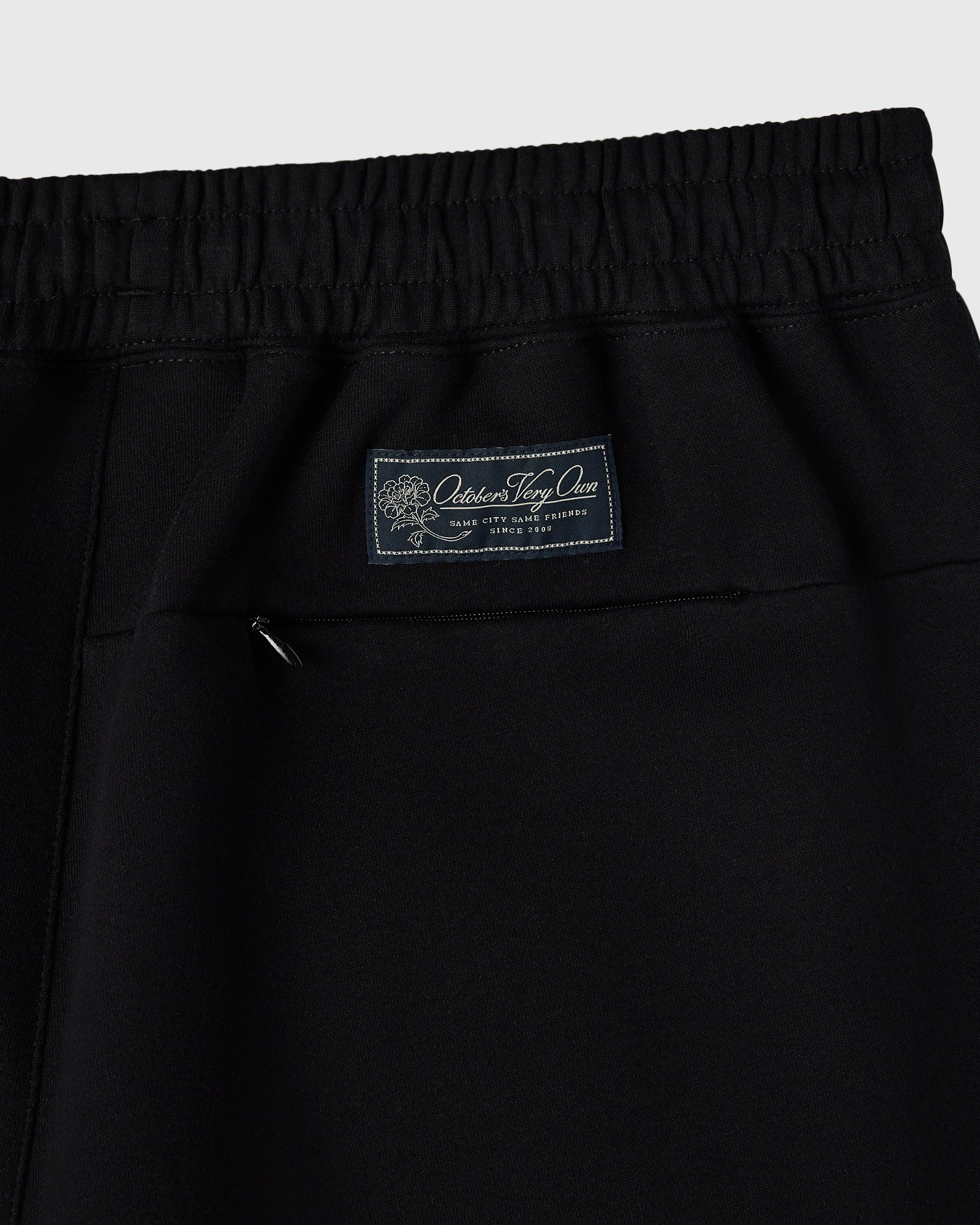Double Knit Script Sweatpant - Black