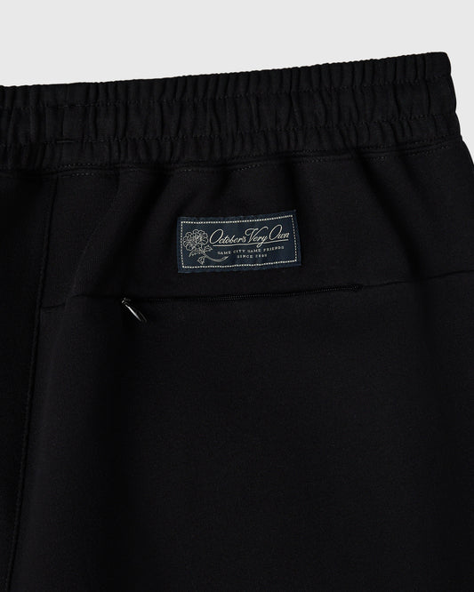 Double Knit Script Sweatpant - Black