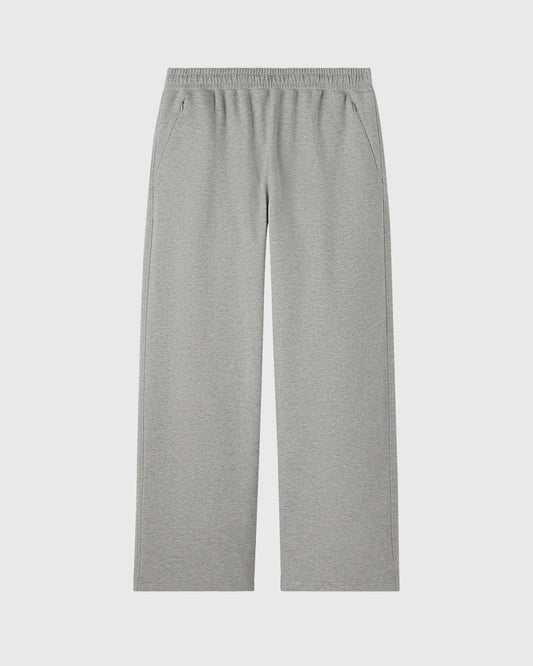 Double Knit Script Sweatpant - Heather Grey