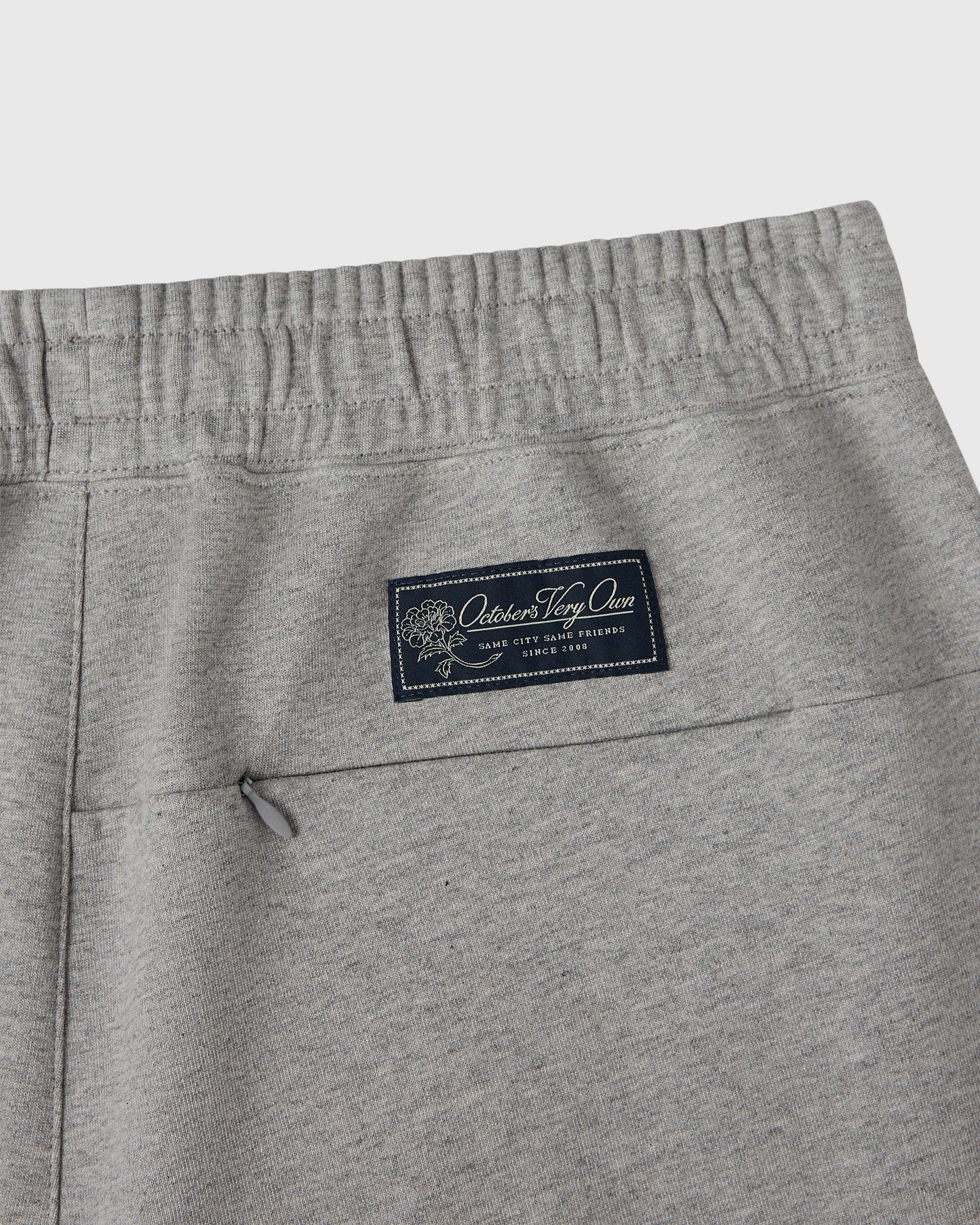 Double Knit Script Sweatpant - Heather Grey