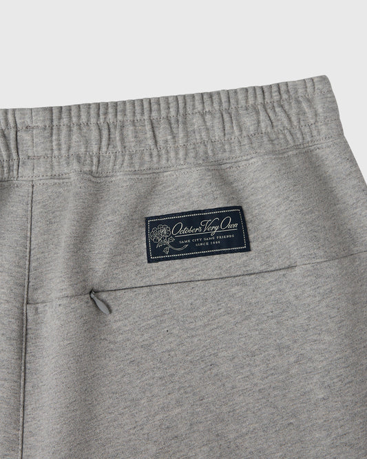 Double Knit Script Sweatpant - Heather Grey