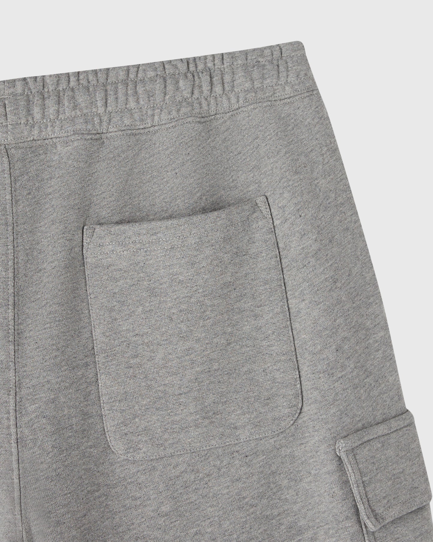 French Terry Cargo Short - Heather Grey