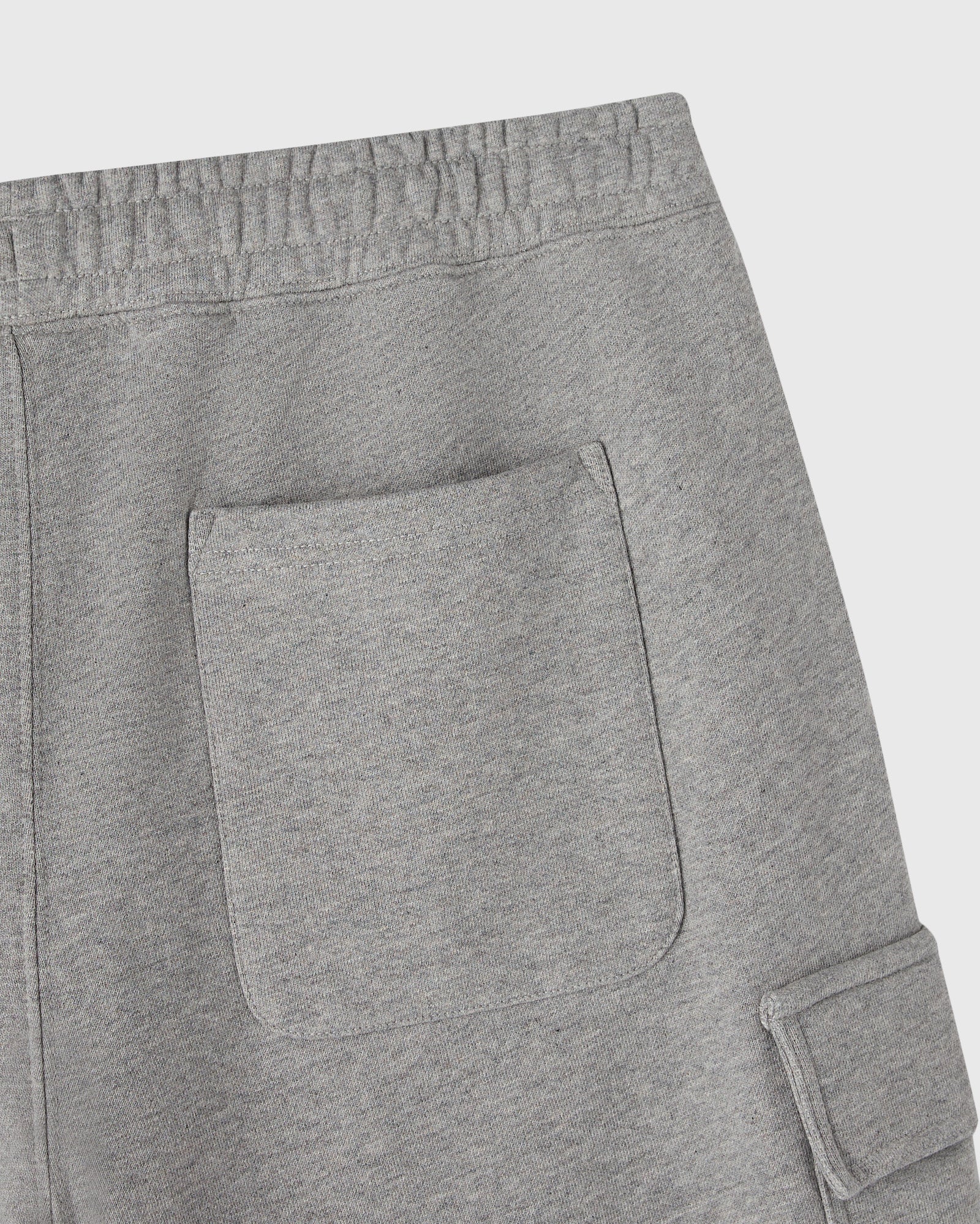 French Terry Cargo Short - Heather Grey