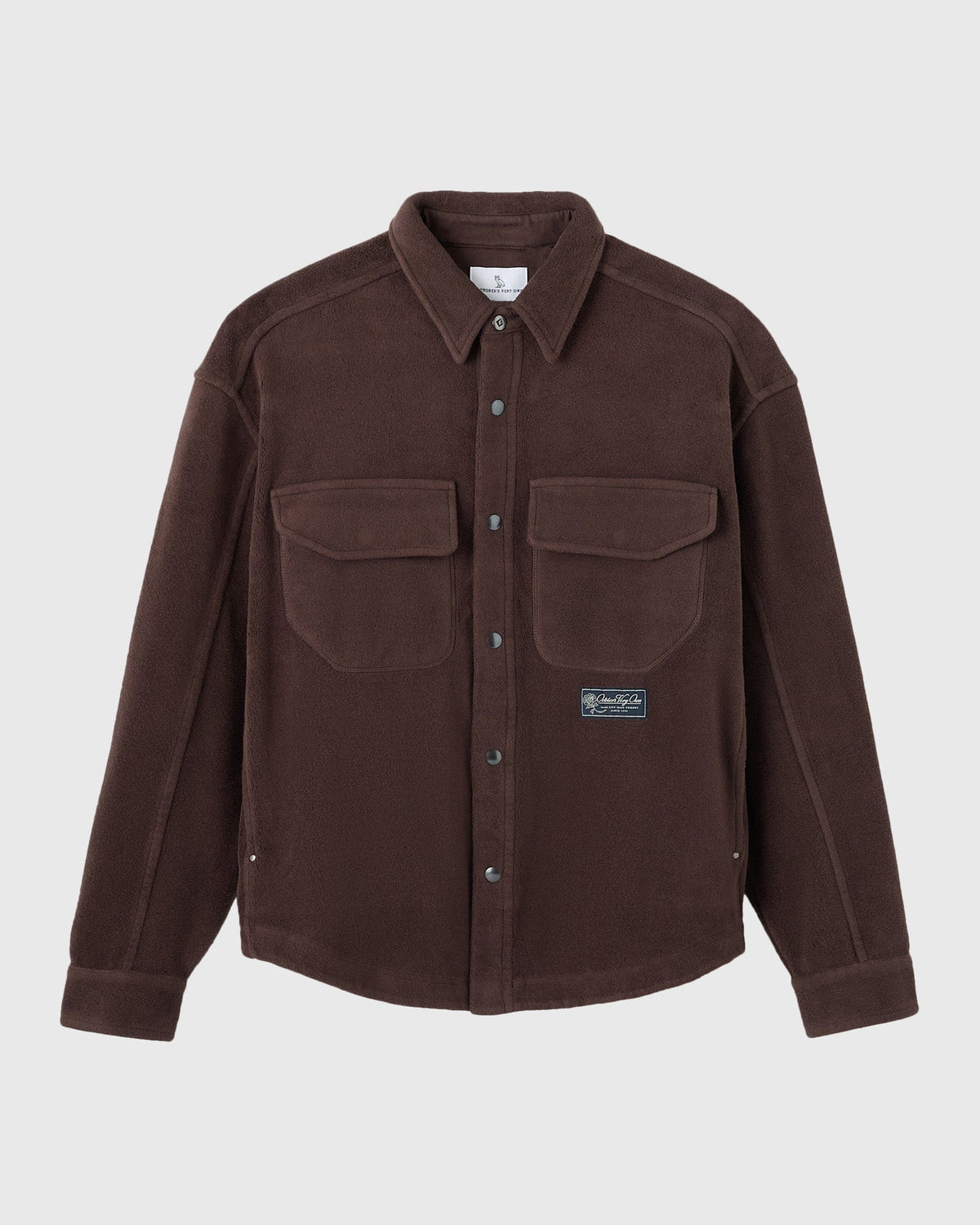 Wooly Fleece Overshirt - Black Coco