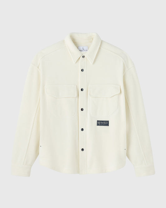 Wooly Fleece Overshirt - Cream