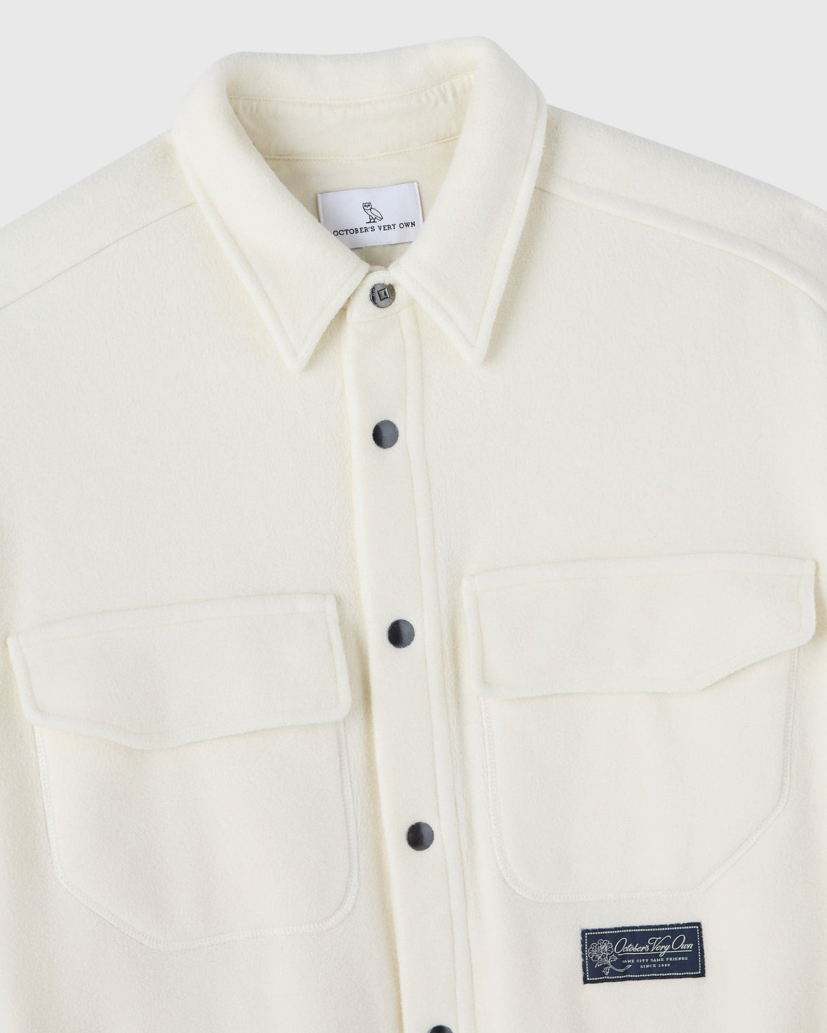 Wooly Fleece Overshirt - Cream