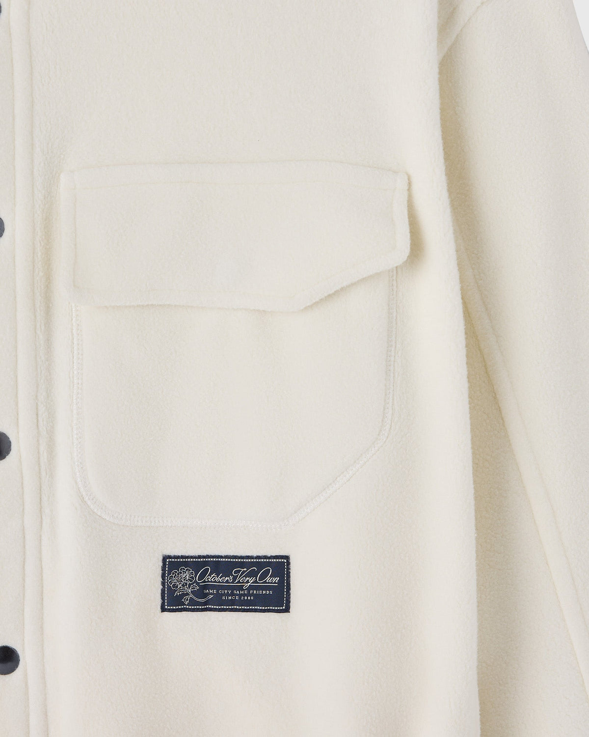 Wooly Fleece Overshirt - Cream