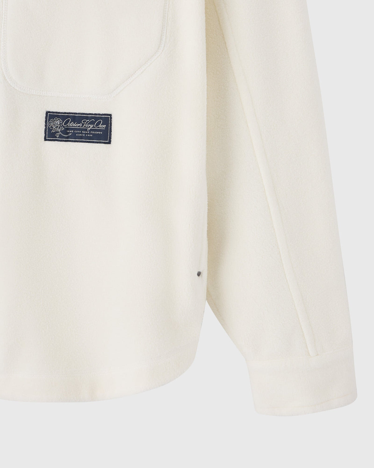 Wooly Fleece Overshirt - Cream