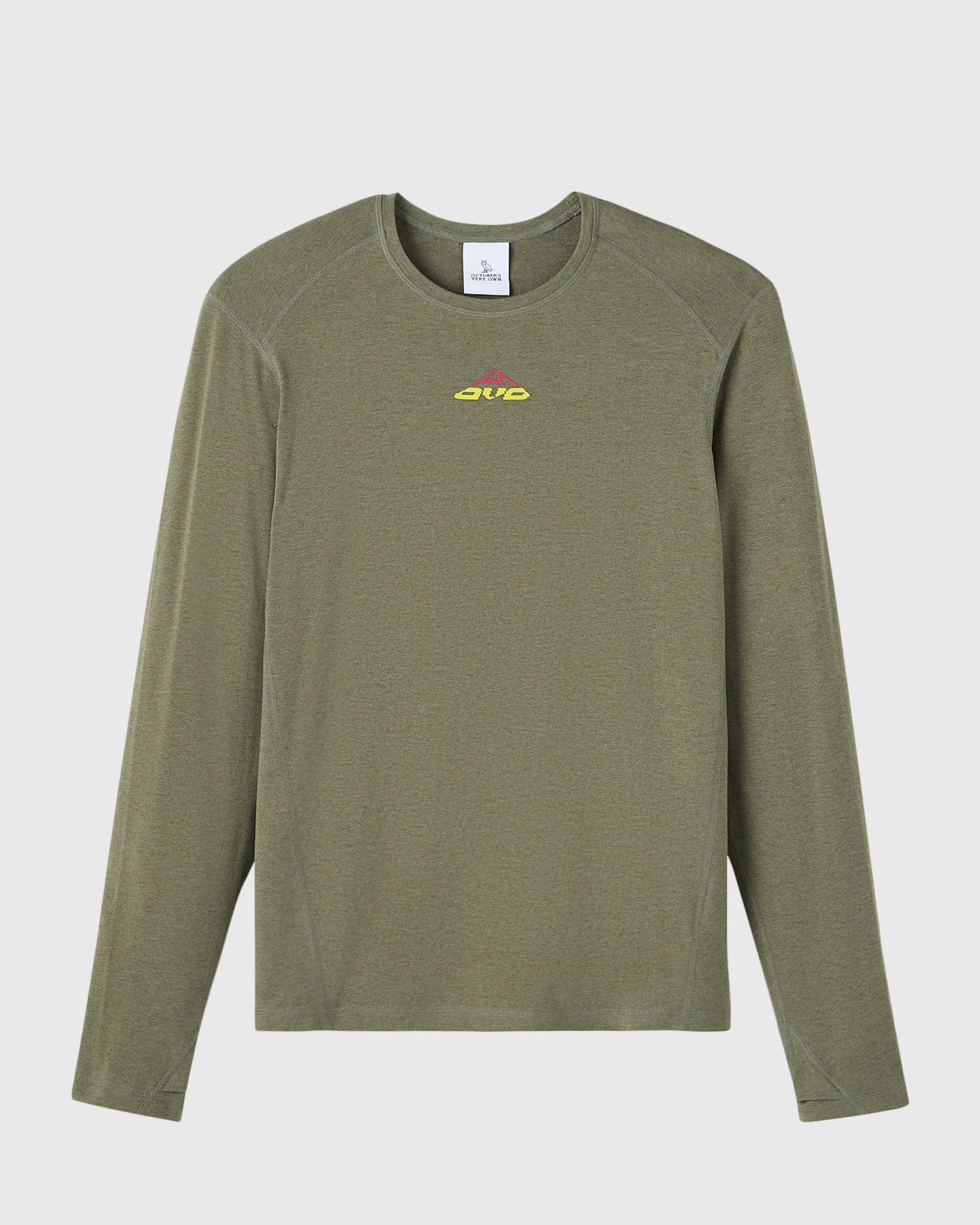 Active Long-Sleeve Base Layer - Olive Green – October's Very Own
