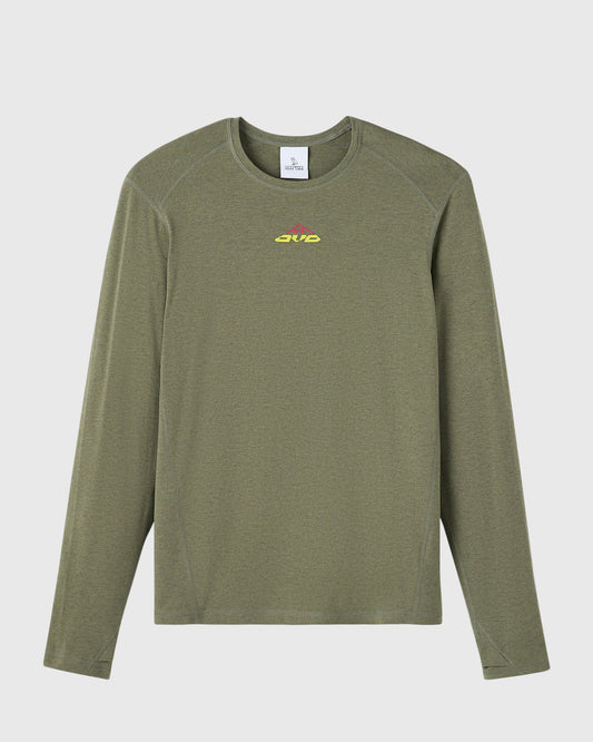 Active Long-Sleeve Base Layer - Olive Green