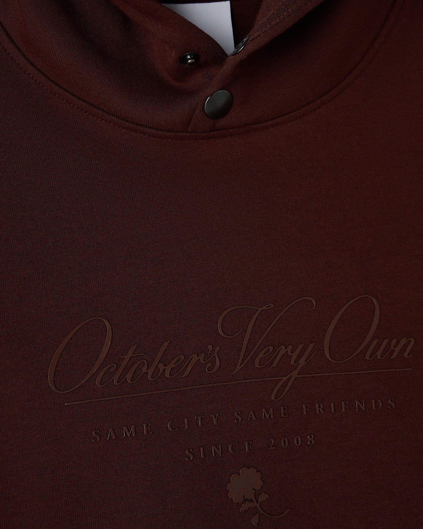 Double Knit Script Hoodie - Cocoa