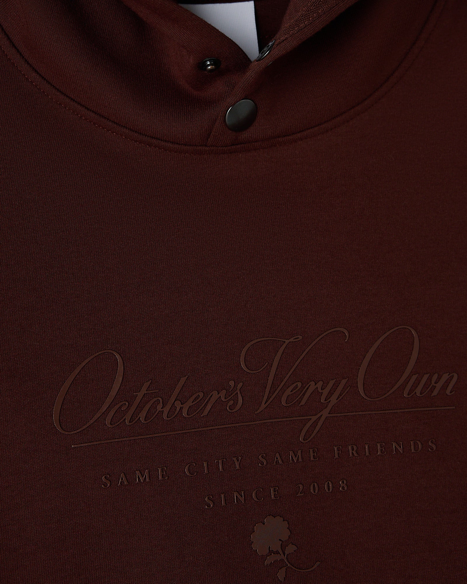 Double Knit Script Hoodie - Cocoa